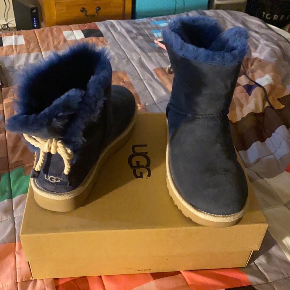 Navy blue ugh boots